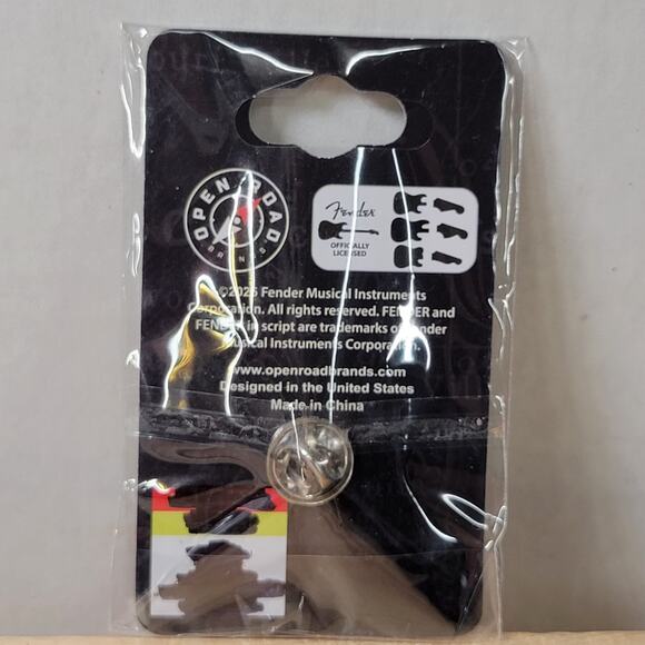 FENDER Guitar Pick Enamel Pin NEW / SEALED - Picture 2 of 3
